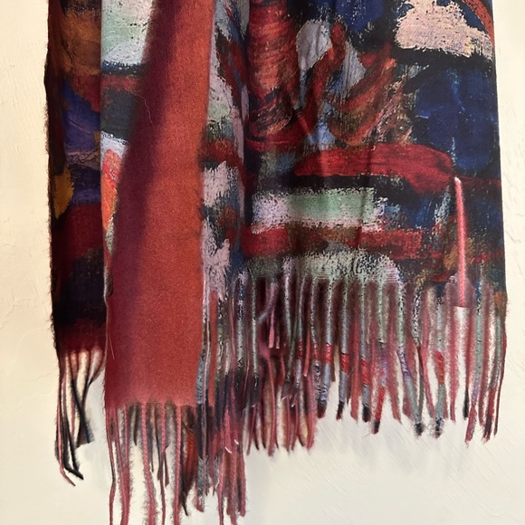 Abstract Multicolor Scarf - Picture 4 of 4